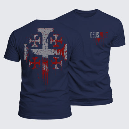 Luxe Mercerized Cotton Tee - Deus Vult