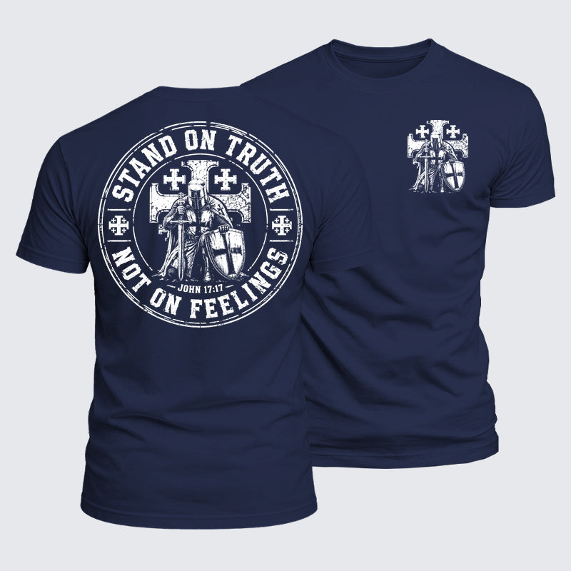Luxe Mercerized Cotton Tee - Stand On Truth Not On Feelings