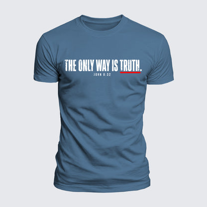 Luxe Mercerized Cotton Tee - The Only Way Is Truth John 8:32