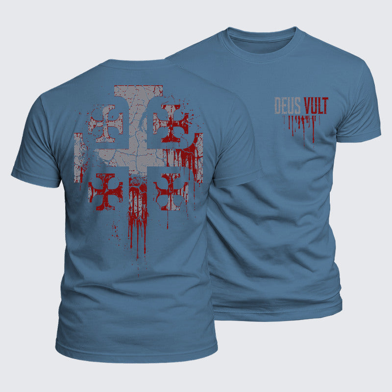 Luxe Mercerized Cotton Tee - Deus Vult
