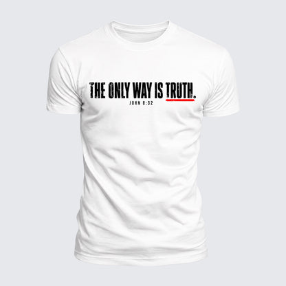 Luxe Mercerized Cotton Tee - The Only Way Is Truth John 8:32