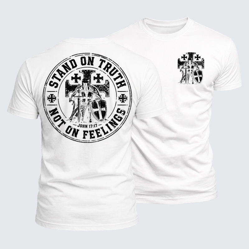 Luxe Mercerized Cotton Tee - Stand On Truth Not On Feelings