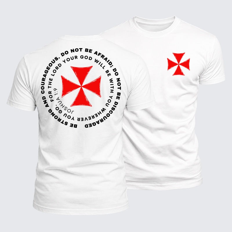 Luxe Mercerized Cotton Tee - Be Strong And Courageous