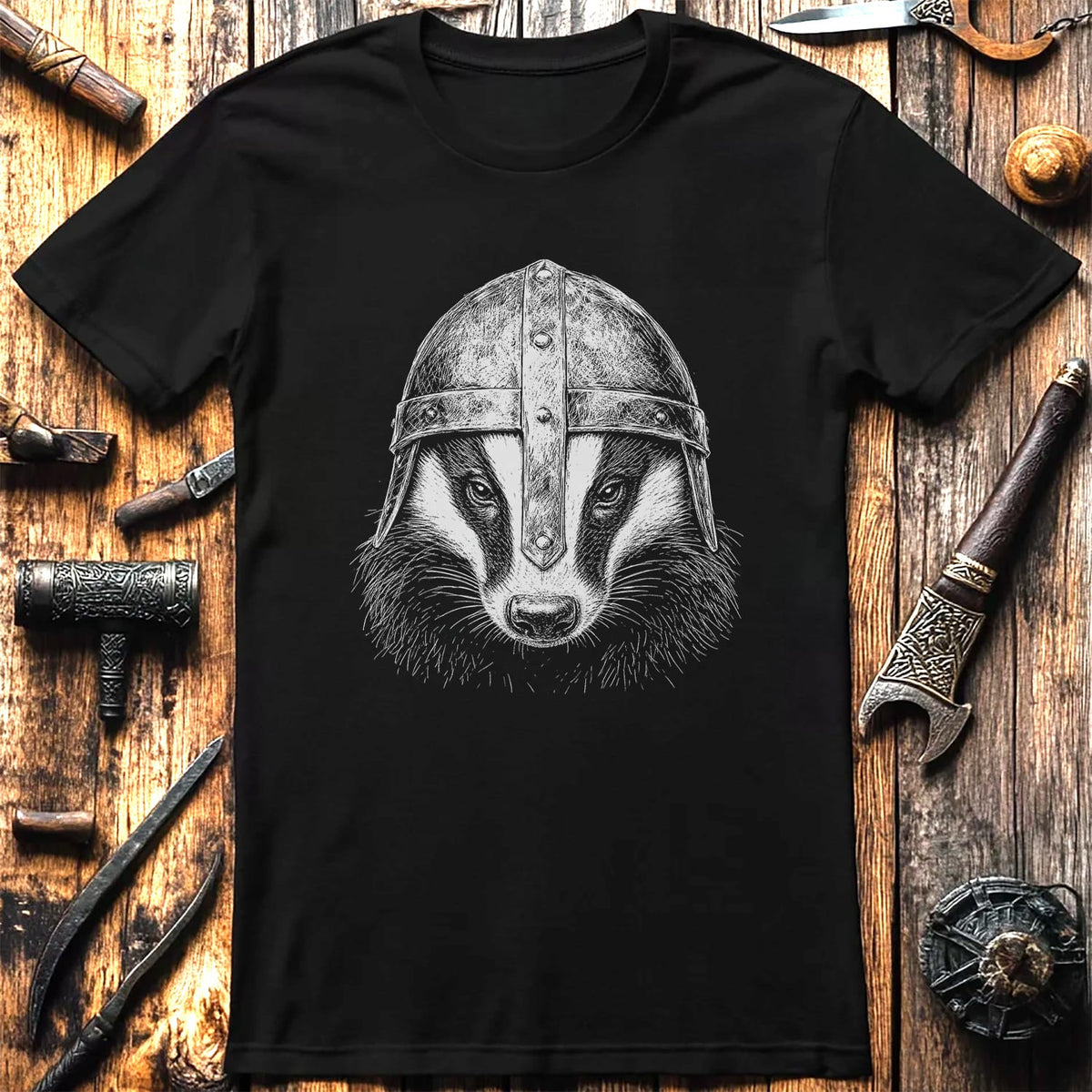 BADGER-VIKING-HEAD-044 T-Shirt
