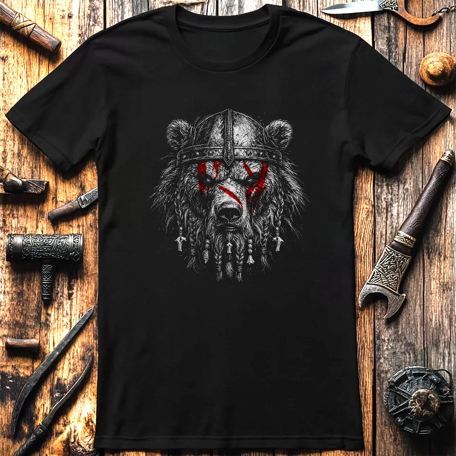 BEAR-BERSERKER-VIKING-050 T-Shirt US