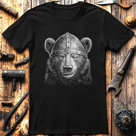 BEAR-VIKING-HEAD-044 T-Shirt US