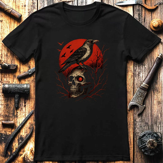 Black Gothic Raven 123 T Shirt