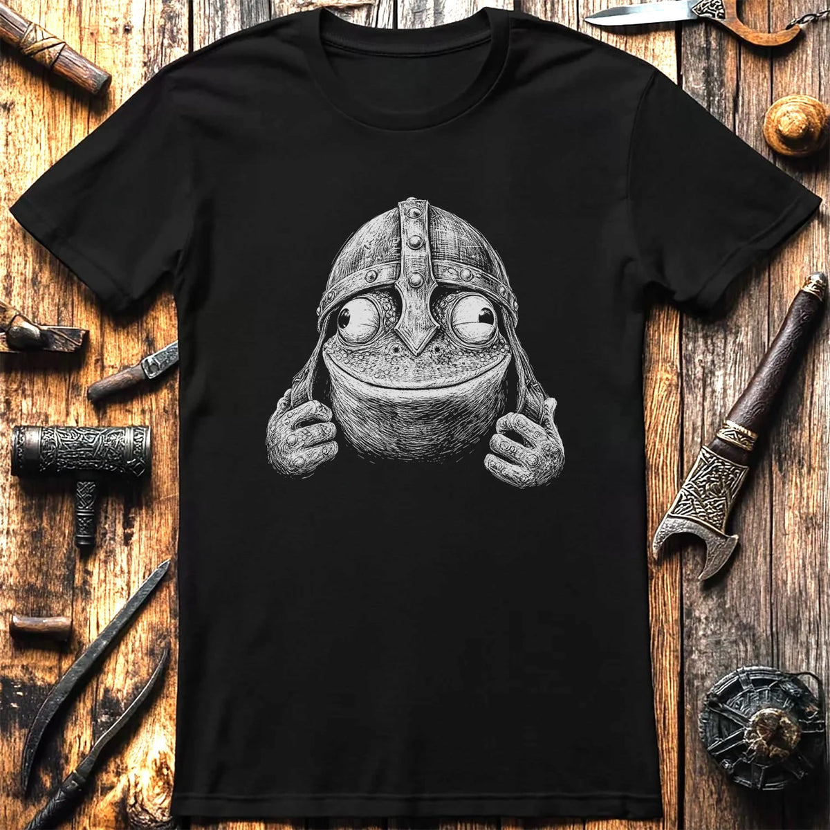 FROG-VIKING-HEAD-044 T-Shirt US