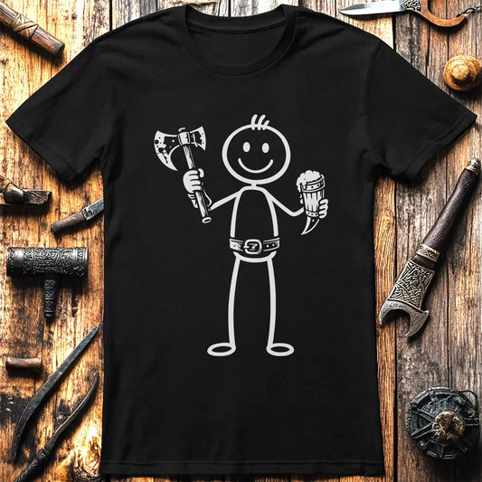 HAPPY VIKING STICK MAN 026 T Shirt US
