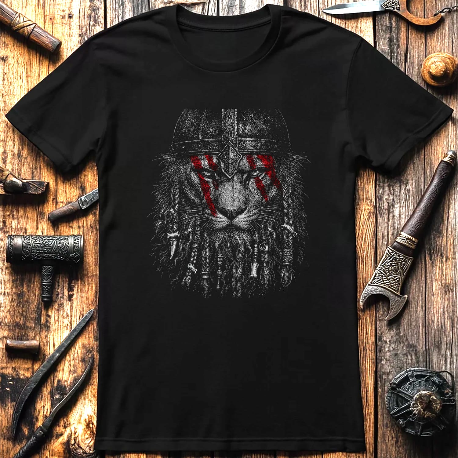 LION-BERSERKER-VIKING-050 T-Shirt US