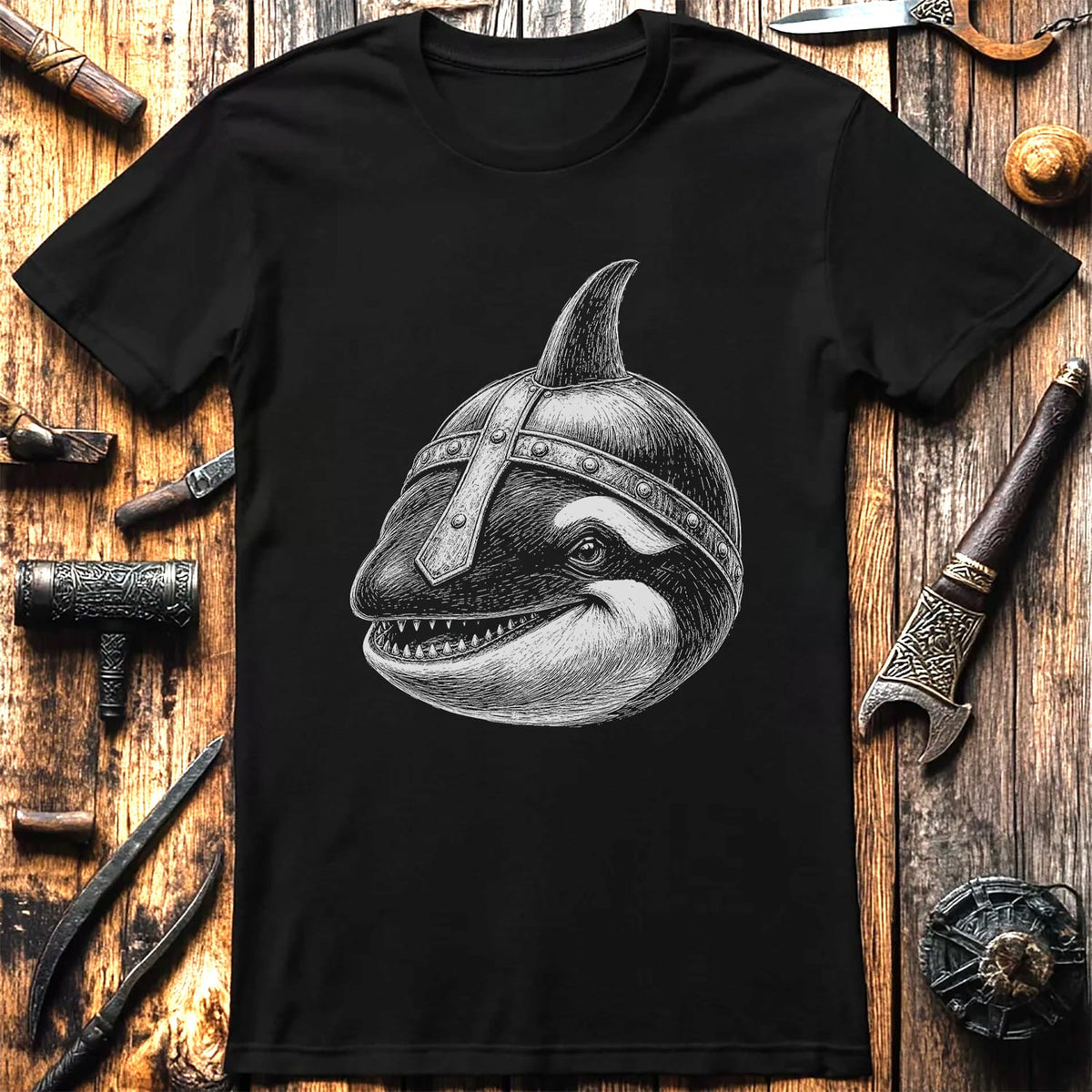 ORCA-VIKING-HEAD-044 T-Shirt US