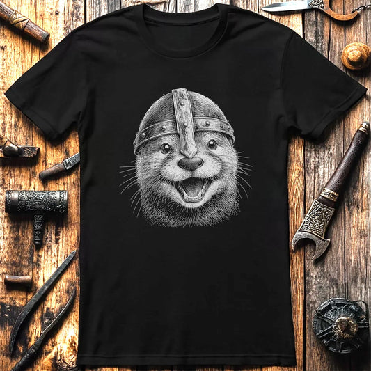 OTTER-VIKING-HEAD-044 T-Shirt US