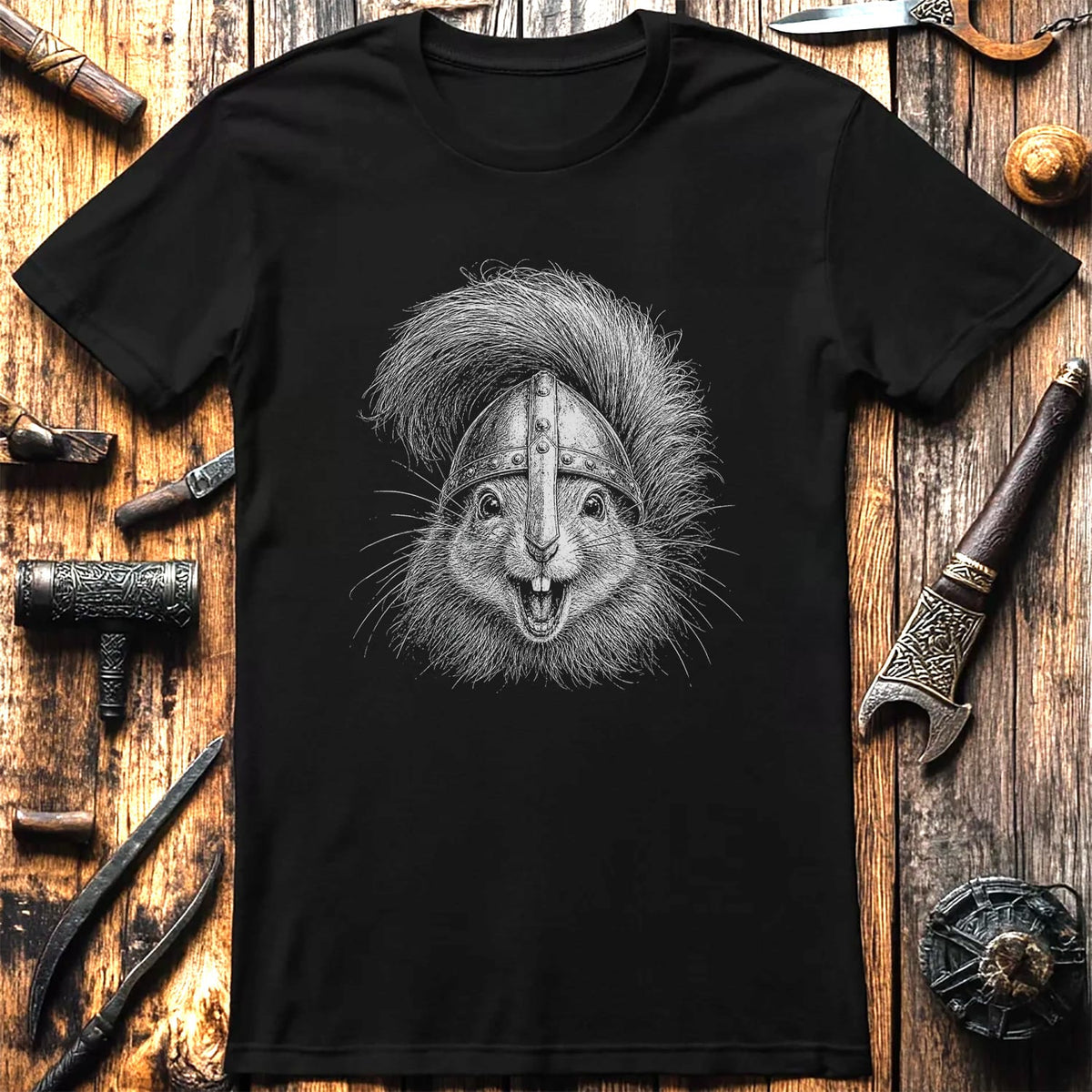 SQUIRELL-VIKING-HEAD-044 T-Shirt US