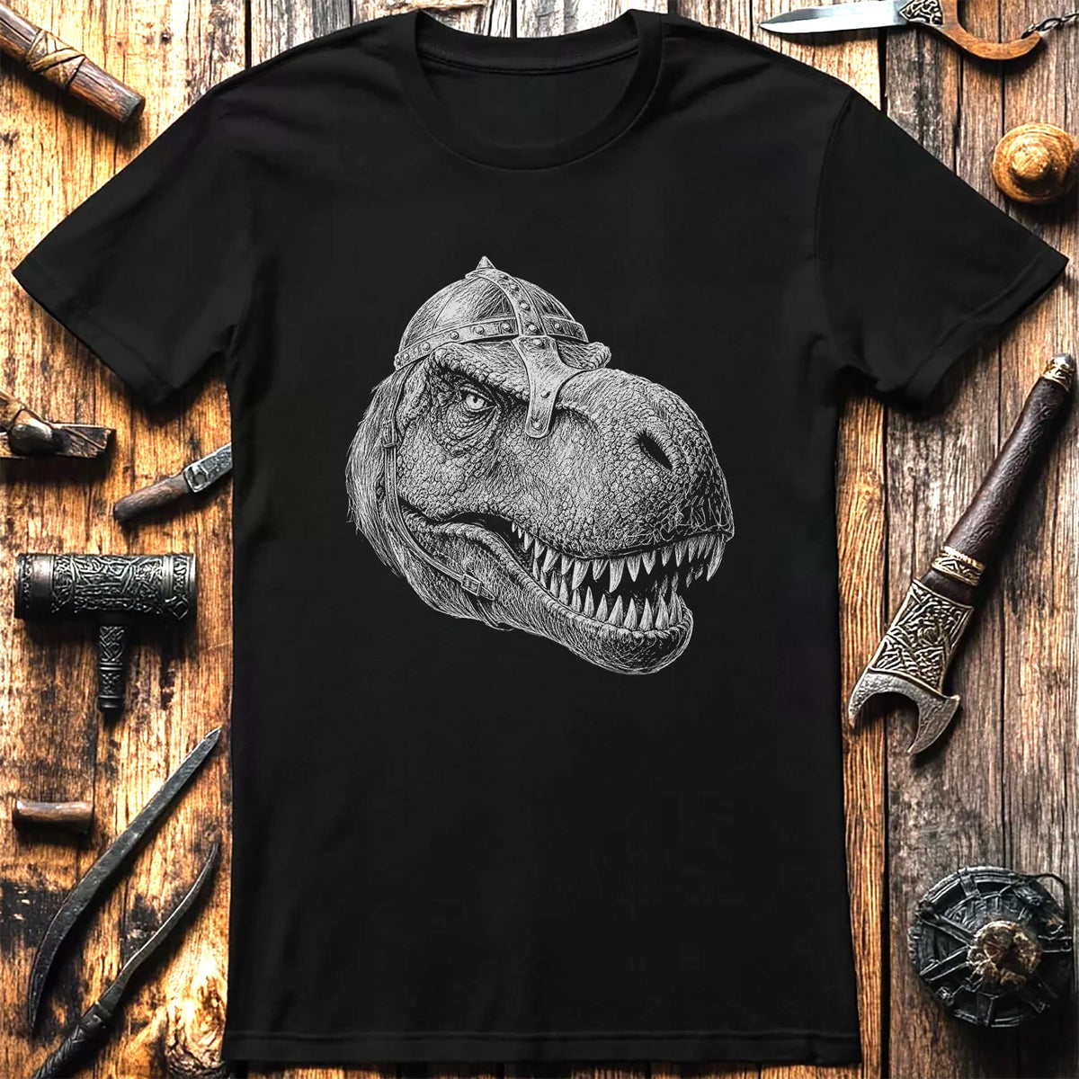 TREX-VIKING-HEAD-044 T-Shirt US