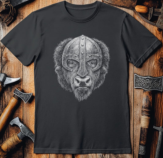 BISON-VIKING-HEAD-044 T-Shirt US