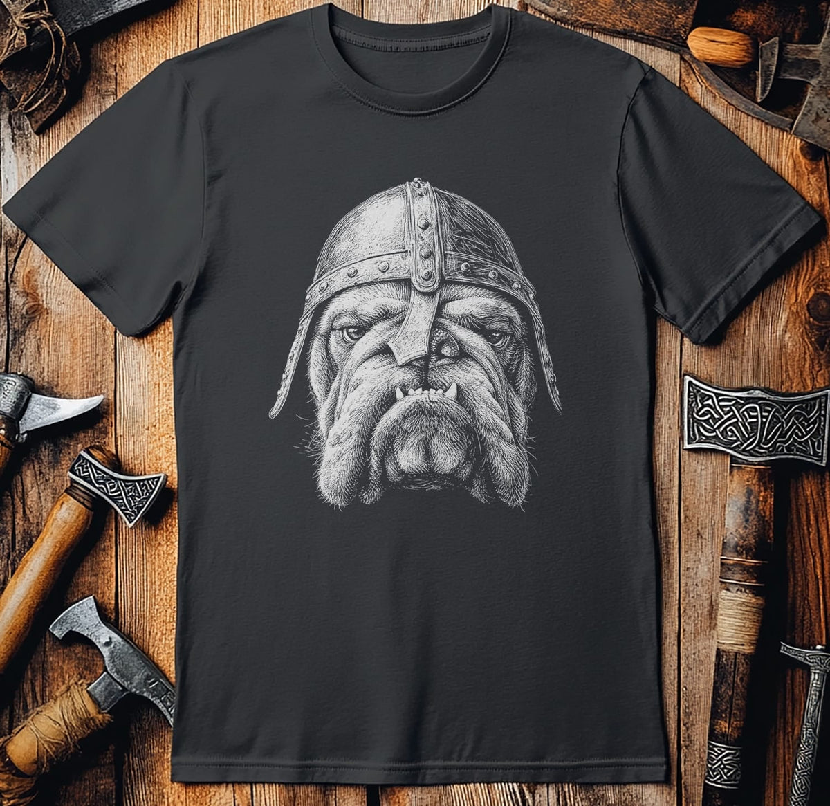 BULLDOG-VIKING-HEAD-044 T-Shirt US