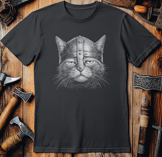 CAT-VIKING-HEAD-044 T-Shirt US
