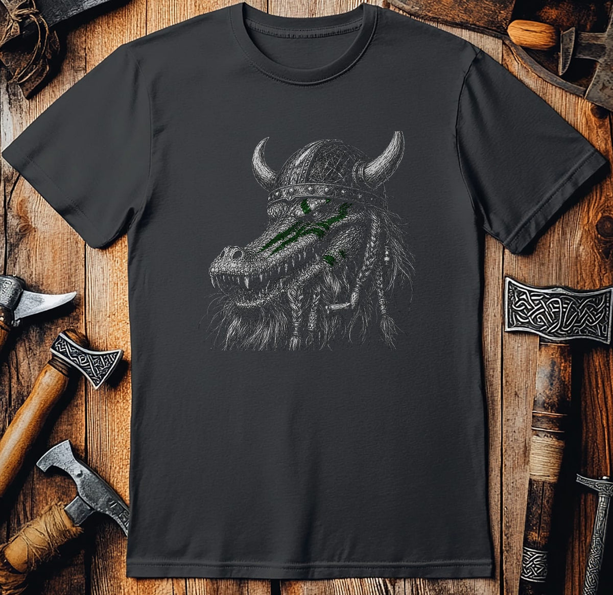 CROCODILE-BERSERKER-VIKING-050 T-Shirt US
