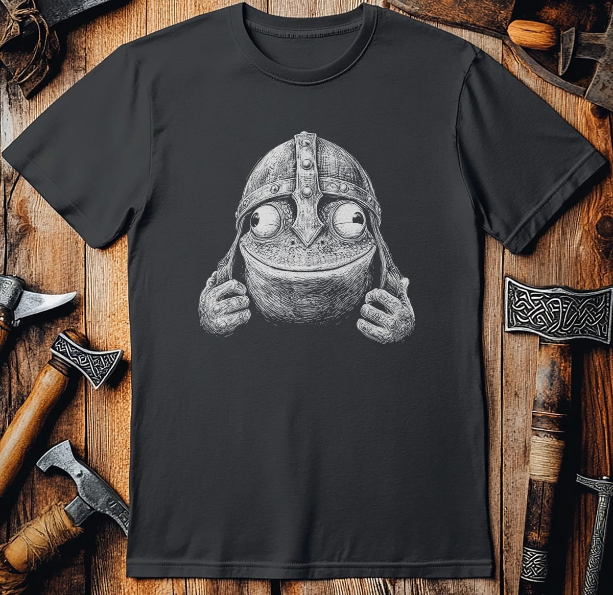 FROG-VIKING-HEAD-044 T-Shirt US