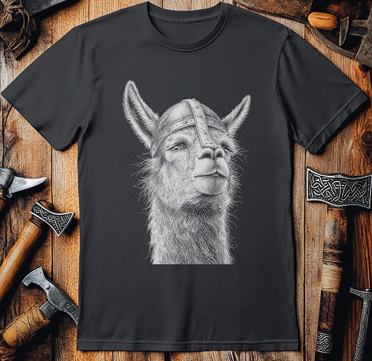 LLAMA-VIKING-HEAD-044 T-Shirt US