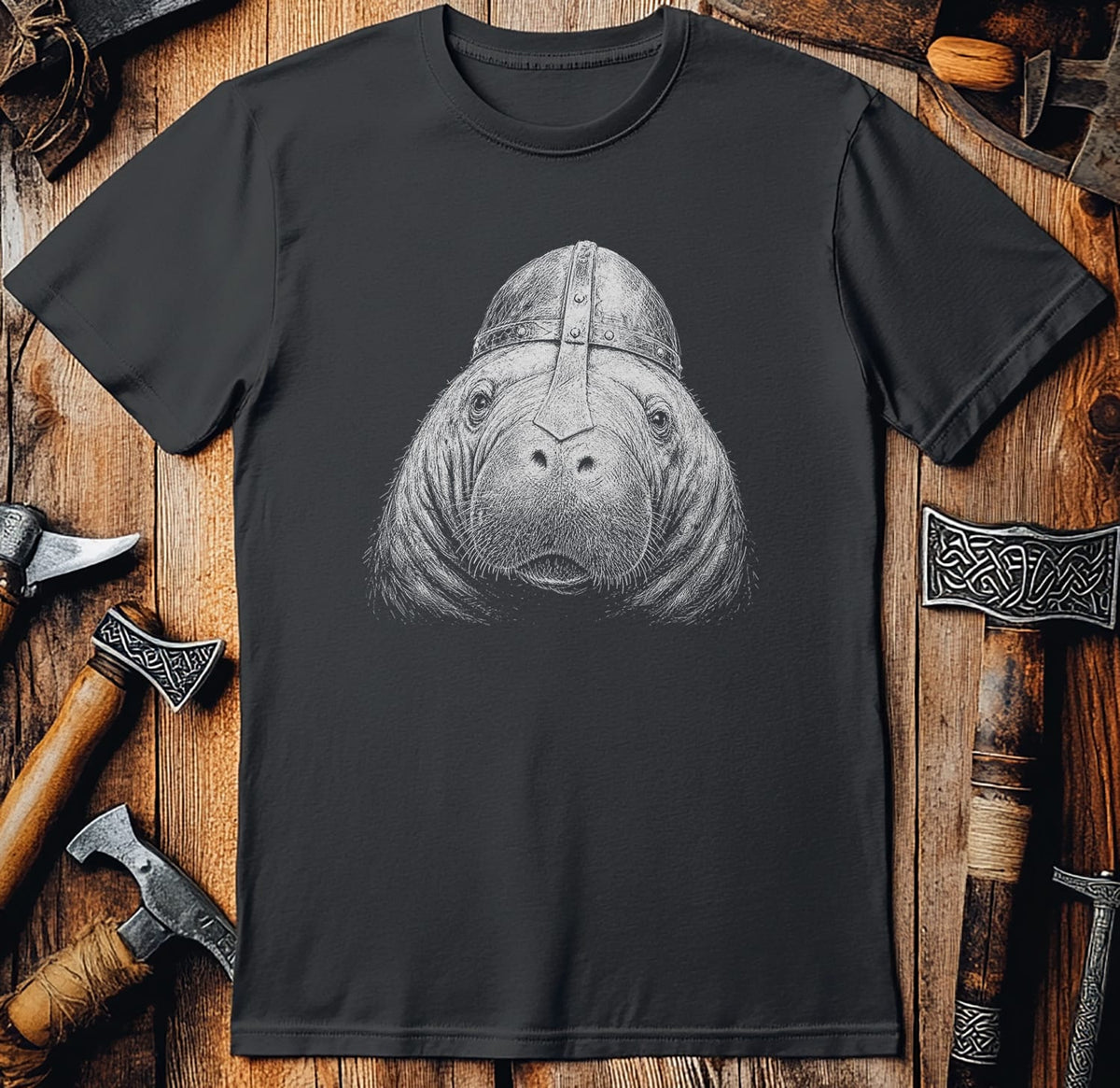 MANATEE-VIKING-HEAD-044 T-Shirt US