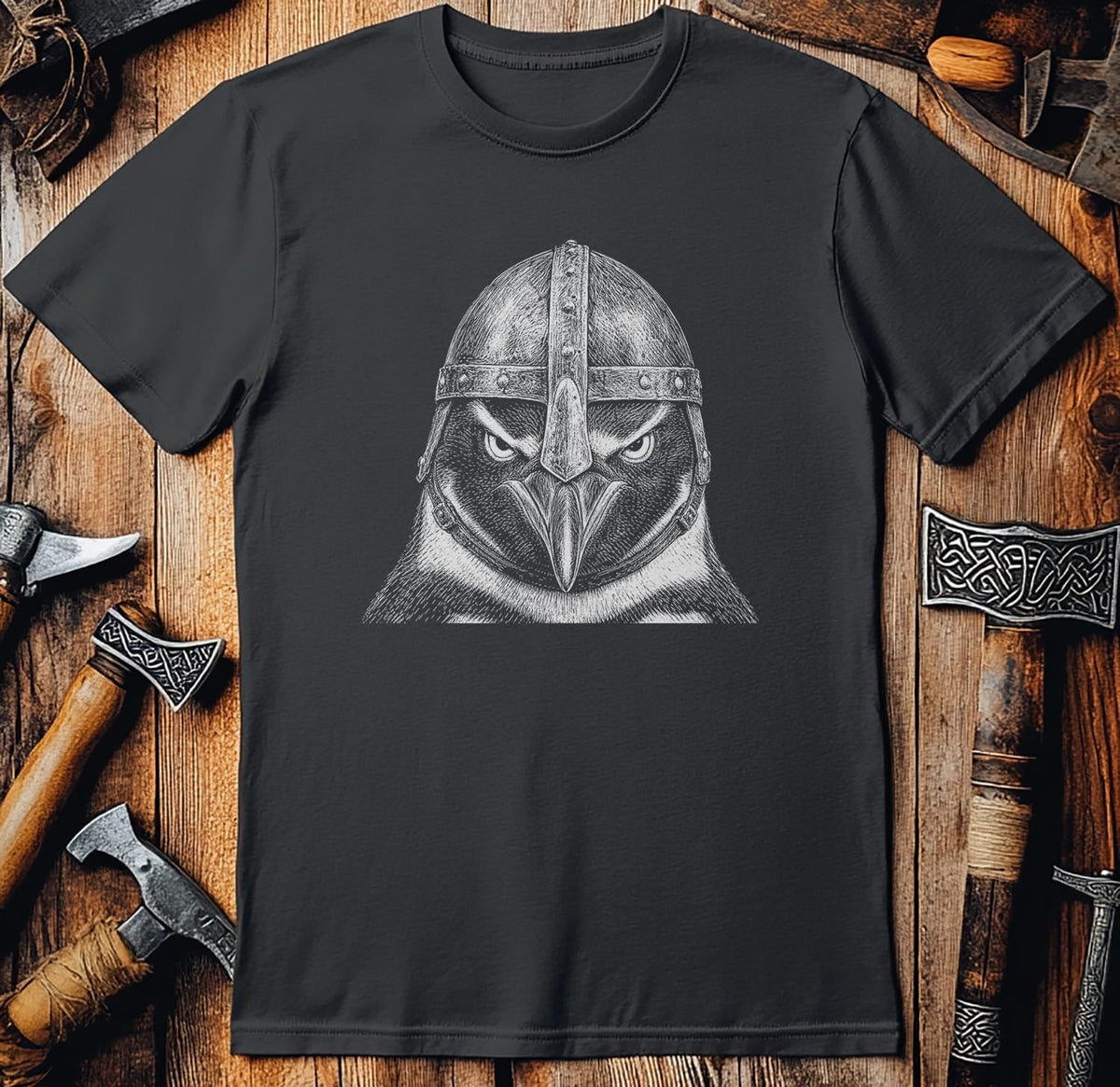 PENGUIN-VIKING-HEAD-044 T-Shirt US