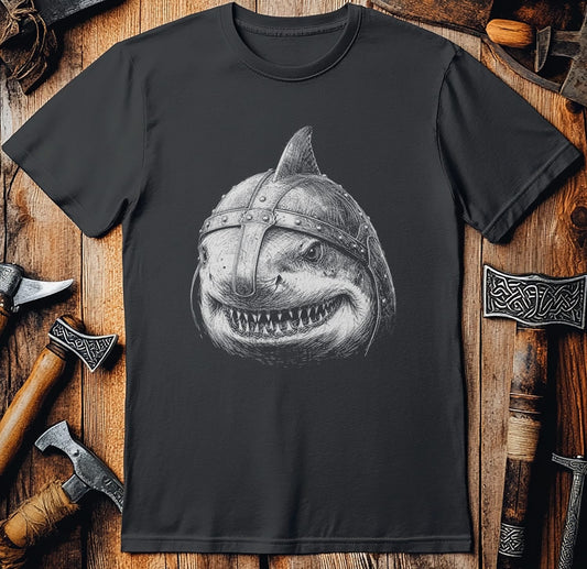 SHARK-VIKING-HEAD-044 T-Shirt US