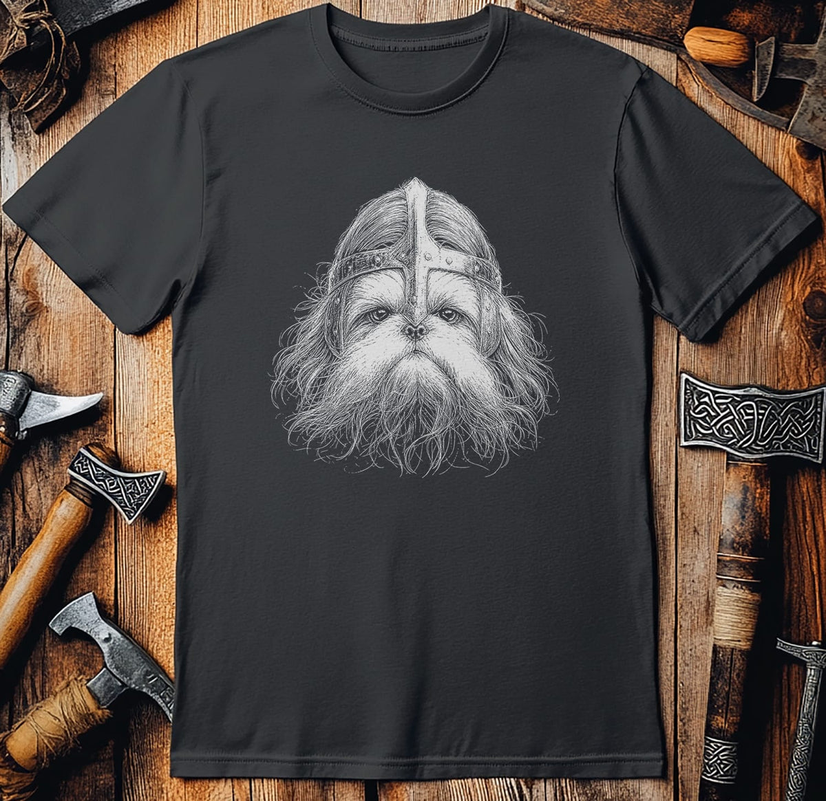 SHIH-TZU-VIKING-HEAD-044 T-Shirt US