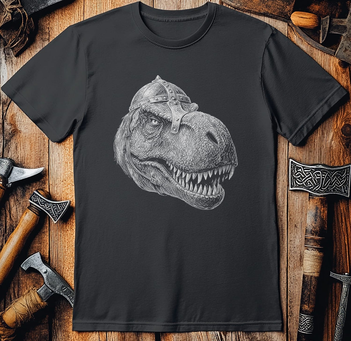TREX-VIKING-HEAD-044 T-Shirt US