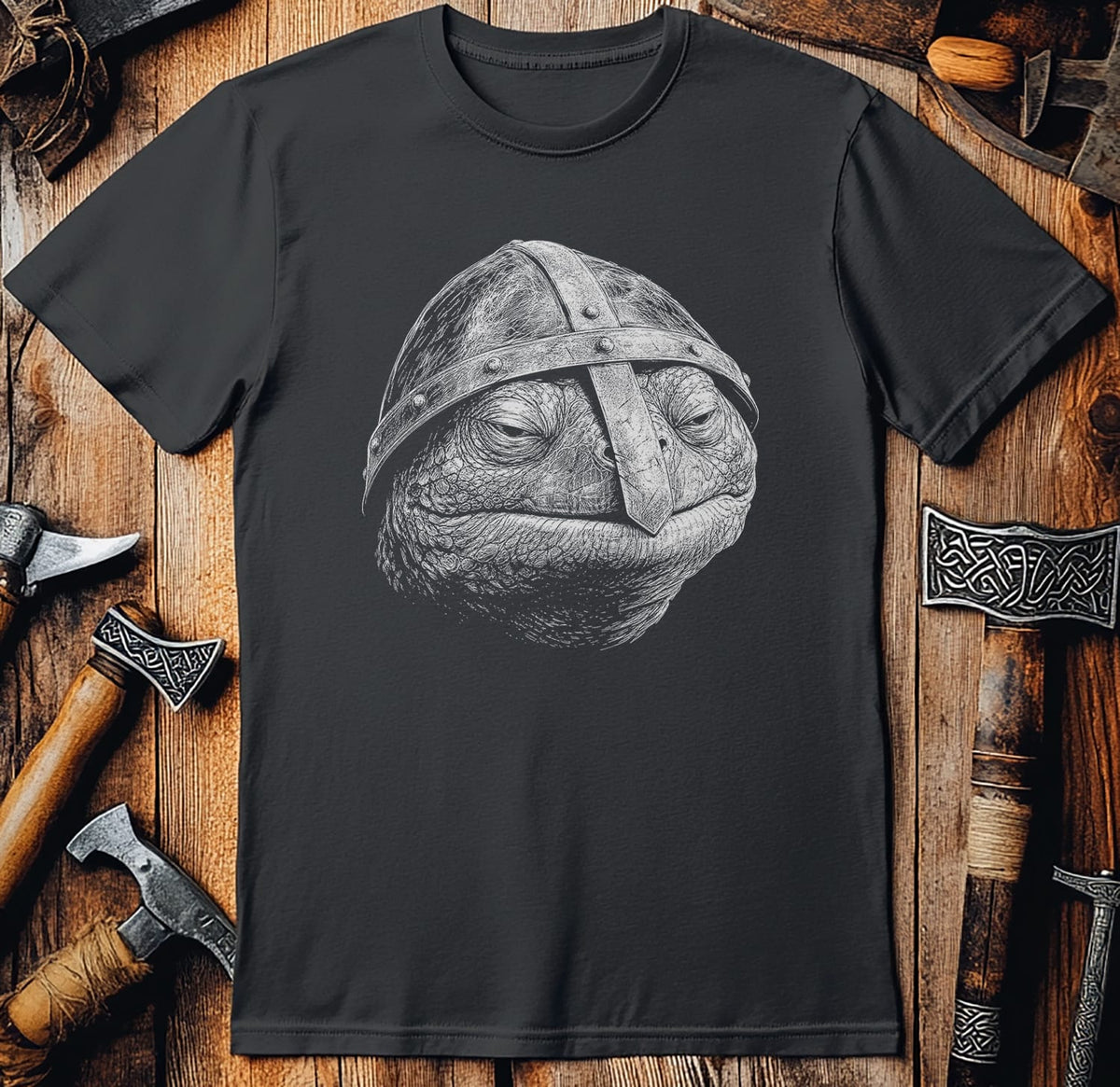TURTLE-VIKING-HEAD-044 T-Shirt US