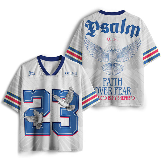 Faith Over Fear Christian Mesh Jersey