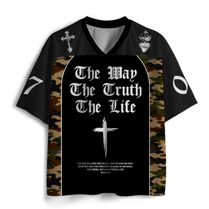 The Way The Life And The Truth Christian Mesh Jersey