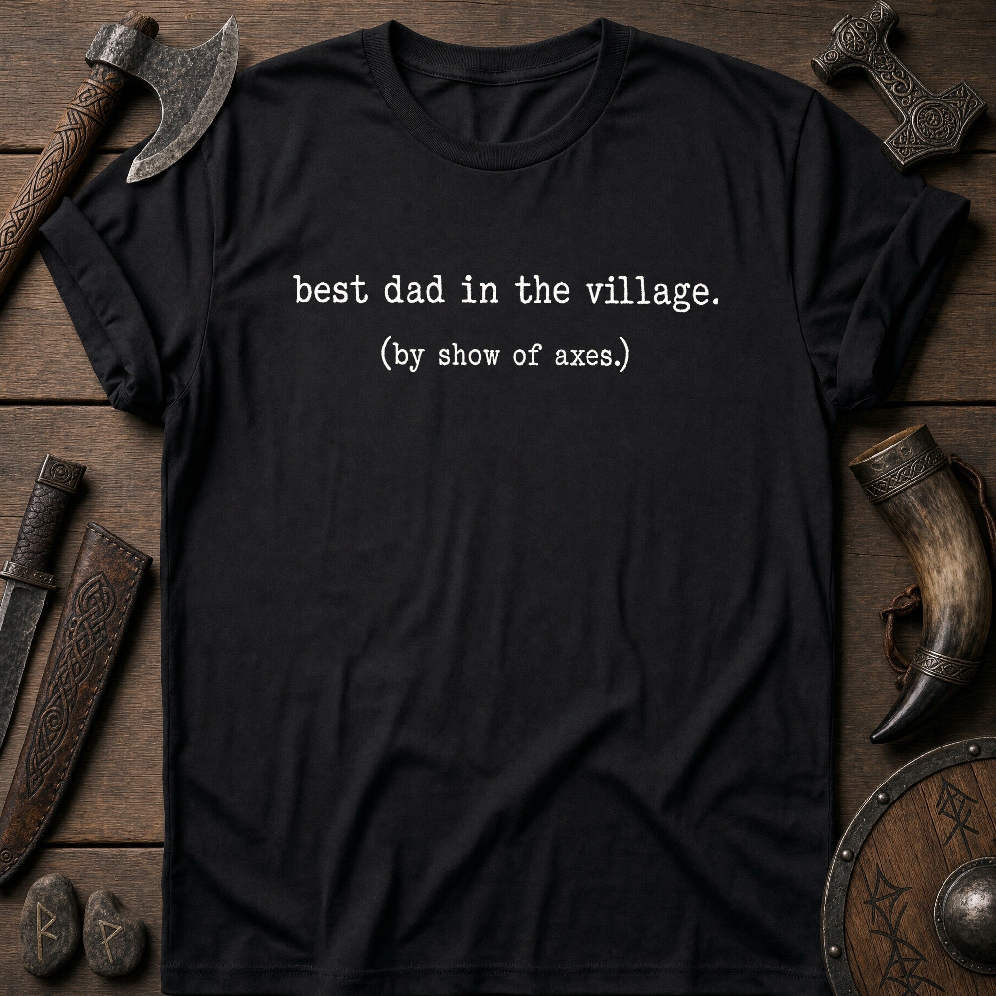 Best Dad In The Village Viking T-Shirt US