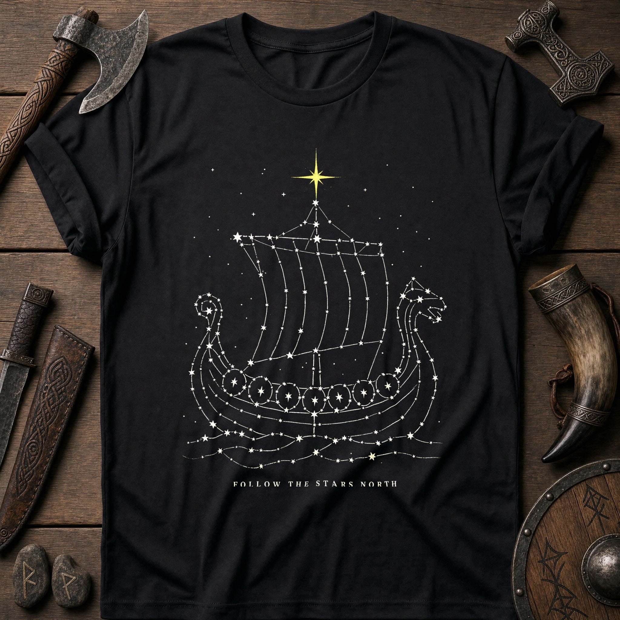 Follow The Stars North Viking T-Shirt US