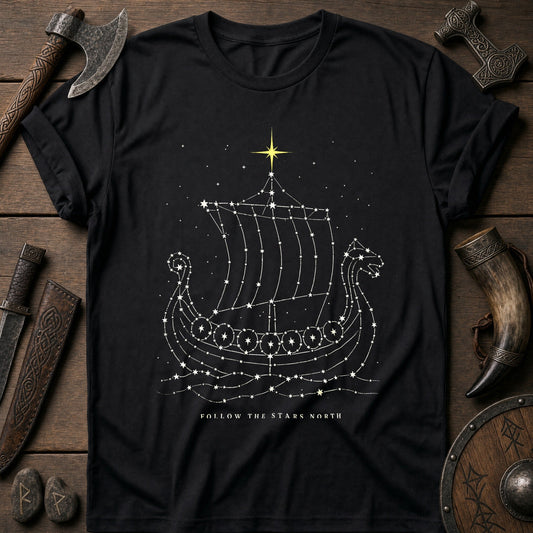 Follow The Stars North Viking T-Shirt US