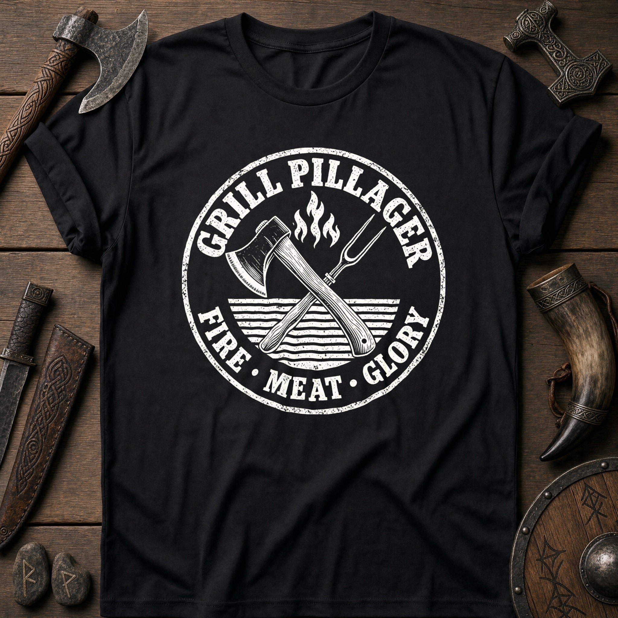 Grill Pillager Viking T-Shirt US