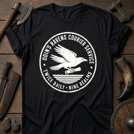 Odin's Ravens Courier Viking T-Shirt US