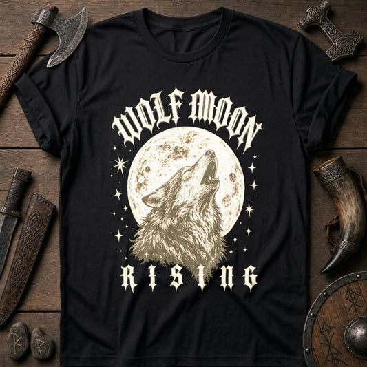Wolf Moon Rising Viking T-Shirt US