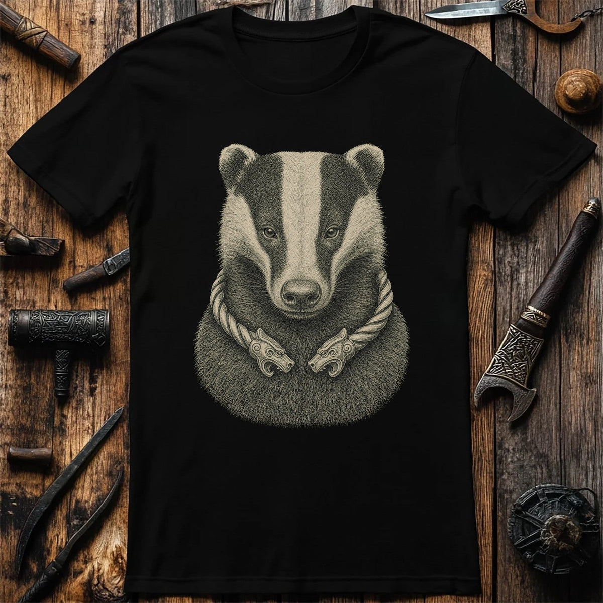 Badger Jarl Torc Viking T-Shirt US