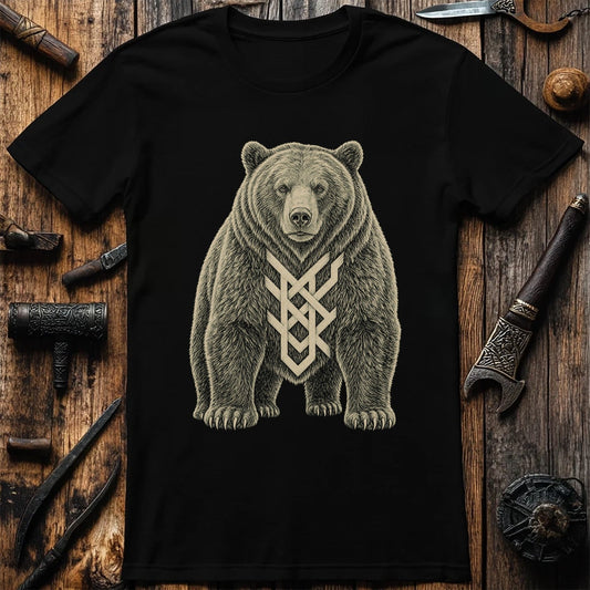 Bear Marked With Bind Rune Viking T-Shirt US