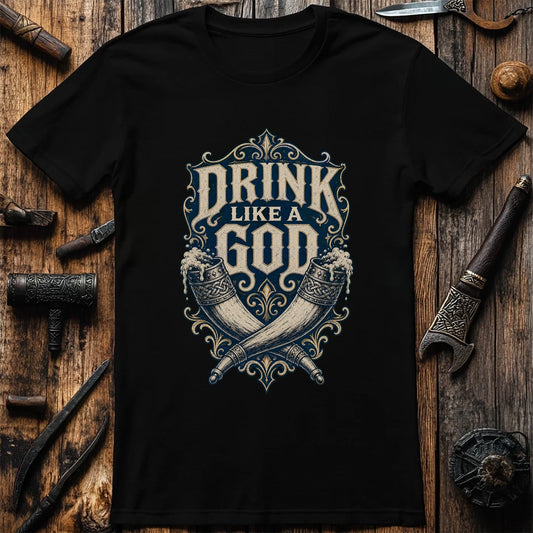 Drink Like A God Viking T-Shirt US