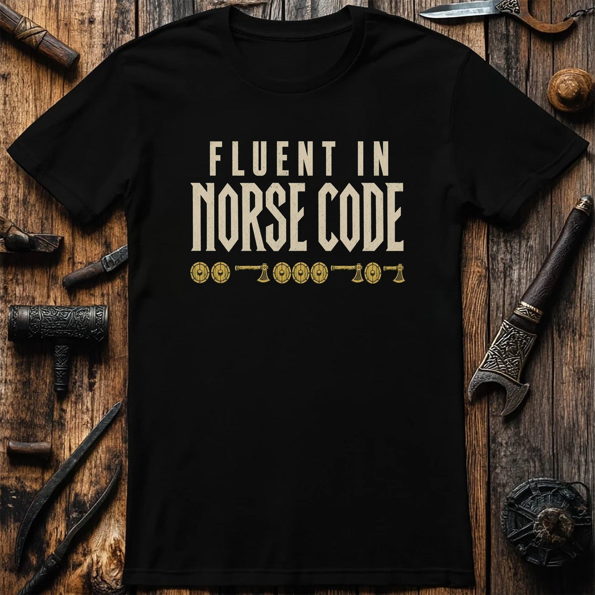 Fluent In Norse Code Viking T-Shirt US