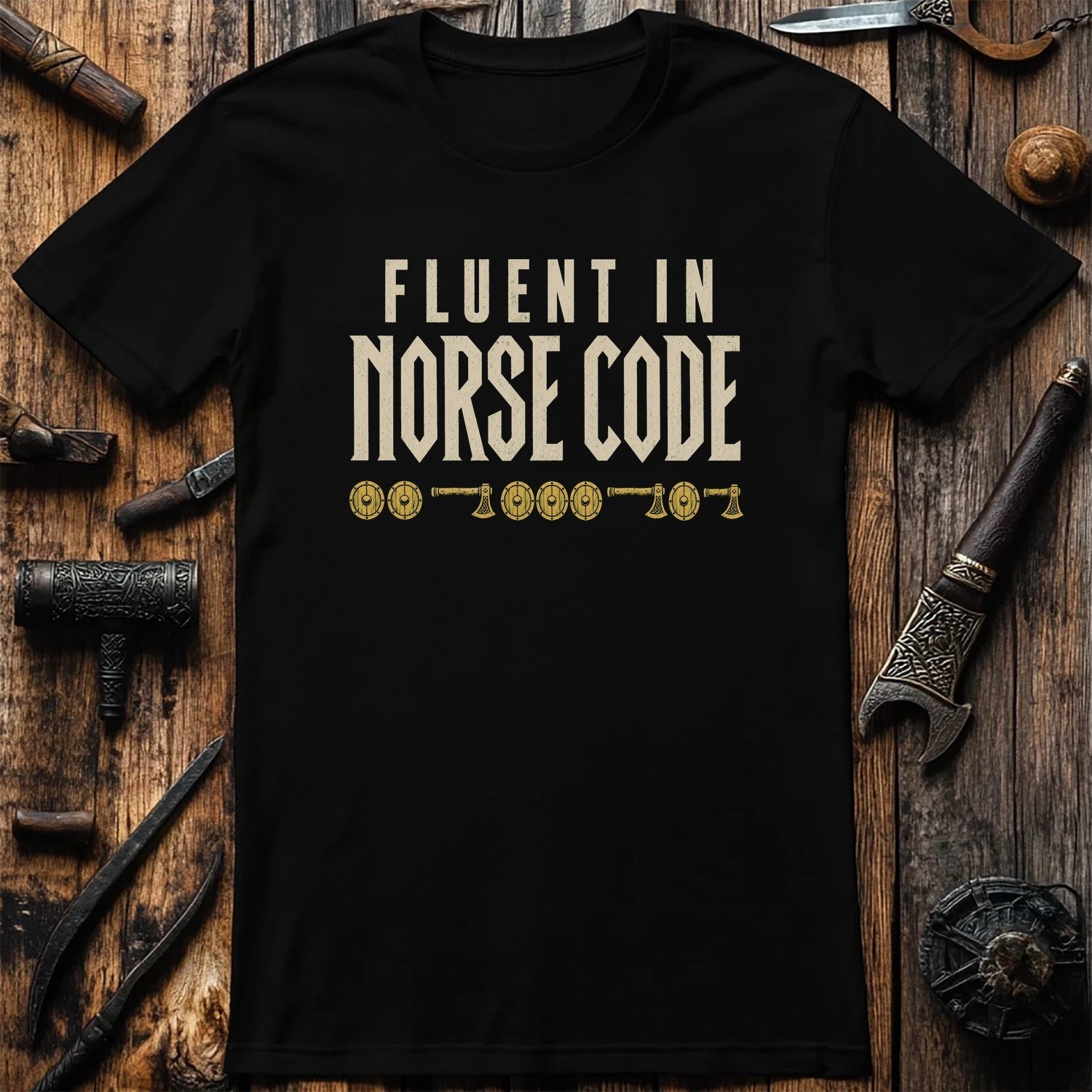 Fluent In Norse Code Viking T-Shirt US