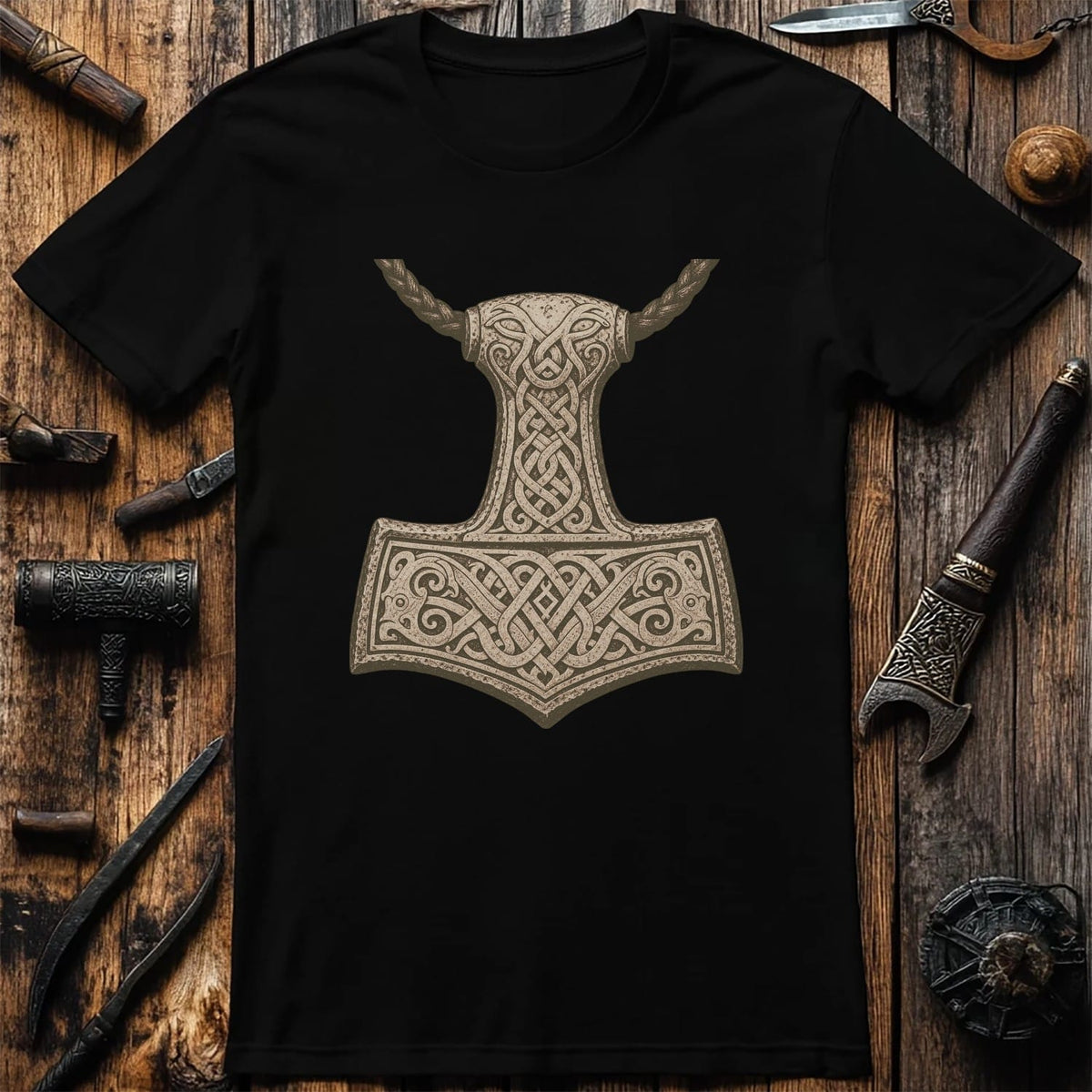 Mjolnir Macro Pendant Viking T-Shirt EU