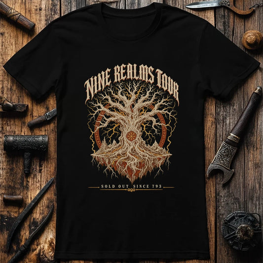 Nine Realms Tour Viking T-Shirt EU