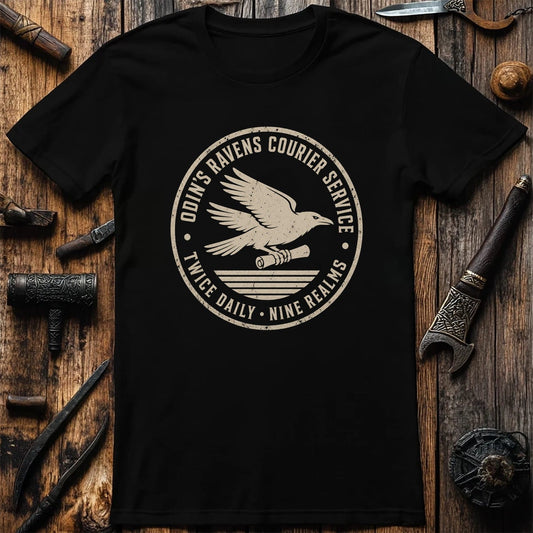 Odin's Ravens Courier Service Viking T-Shirt US