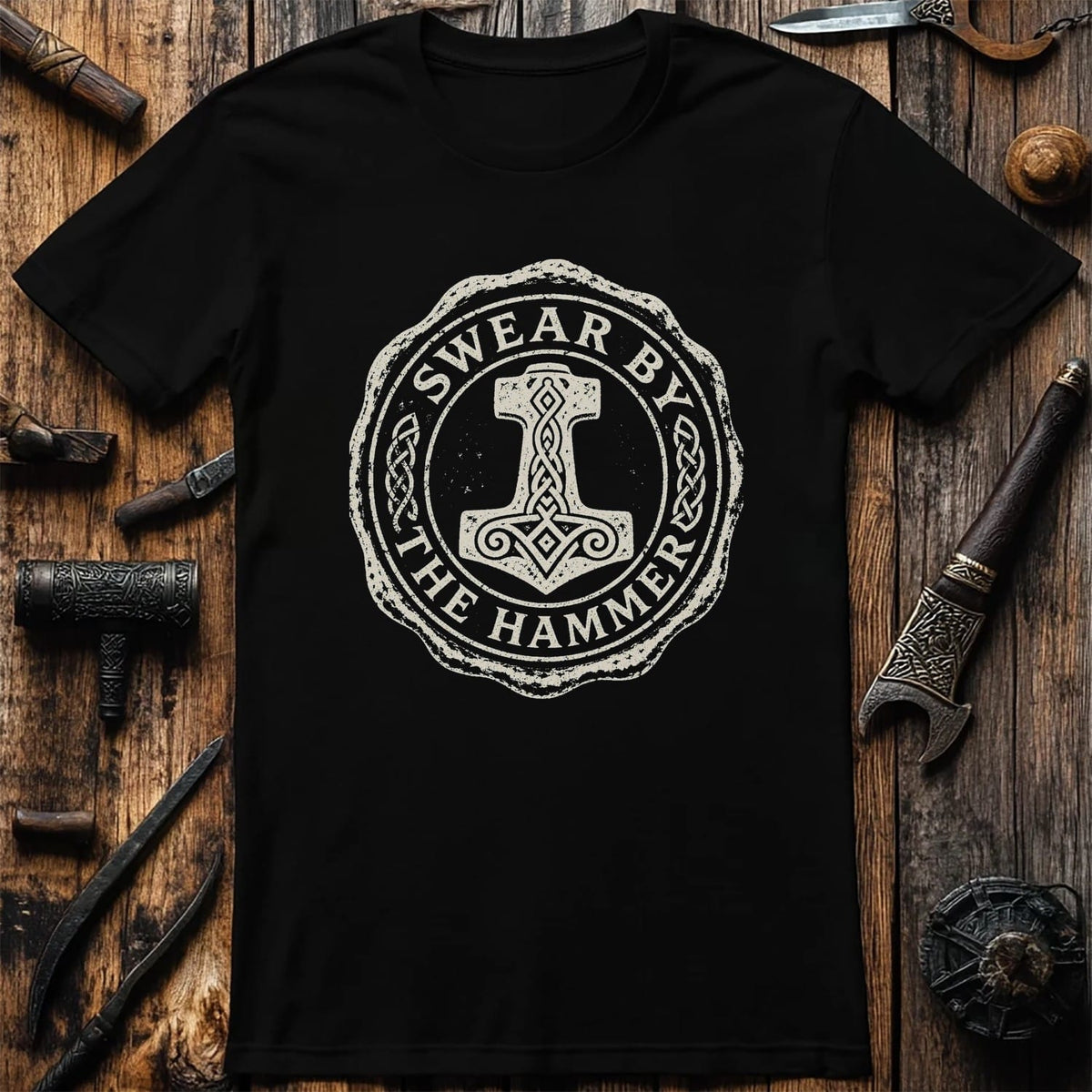Swear By The Hammer Viking T-Shirt EU