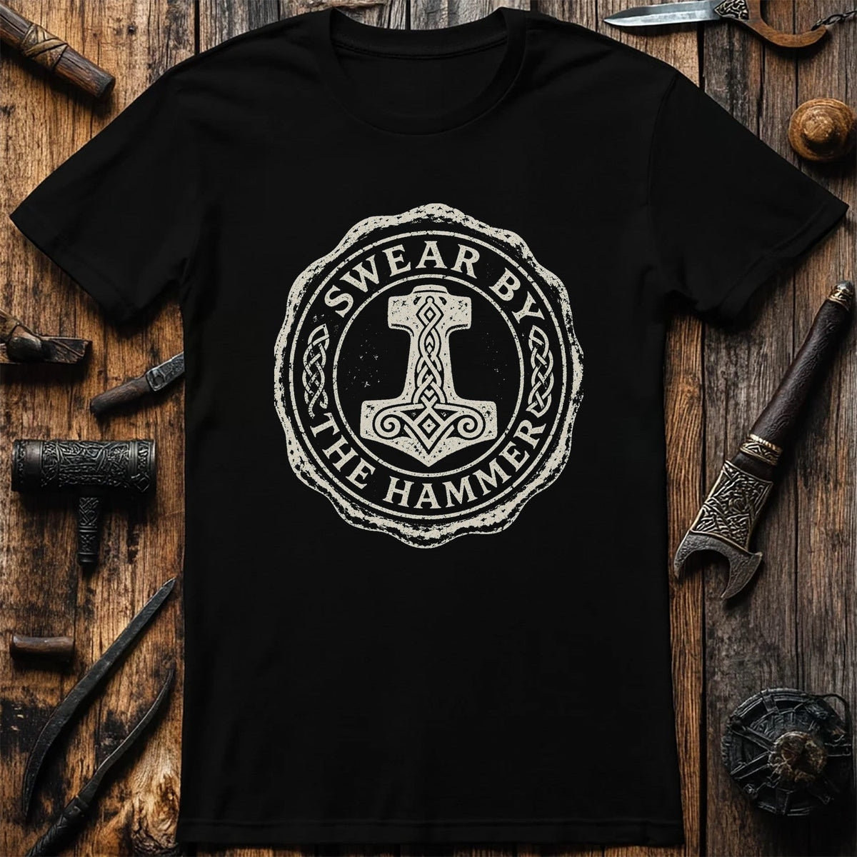 Swear By The Hammer Viking T-Shirt US