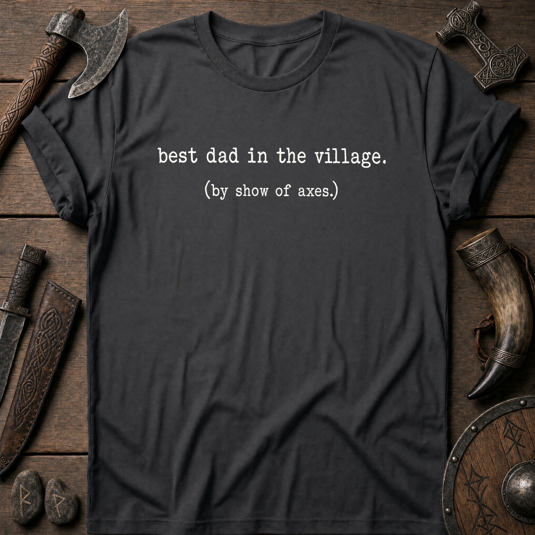 Best Dad In The Village Viking T-Shirt US