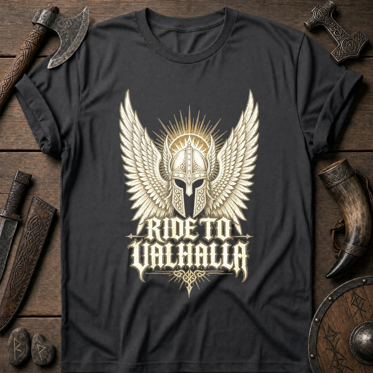Ride To Valhalla Viking T-Shirt US